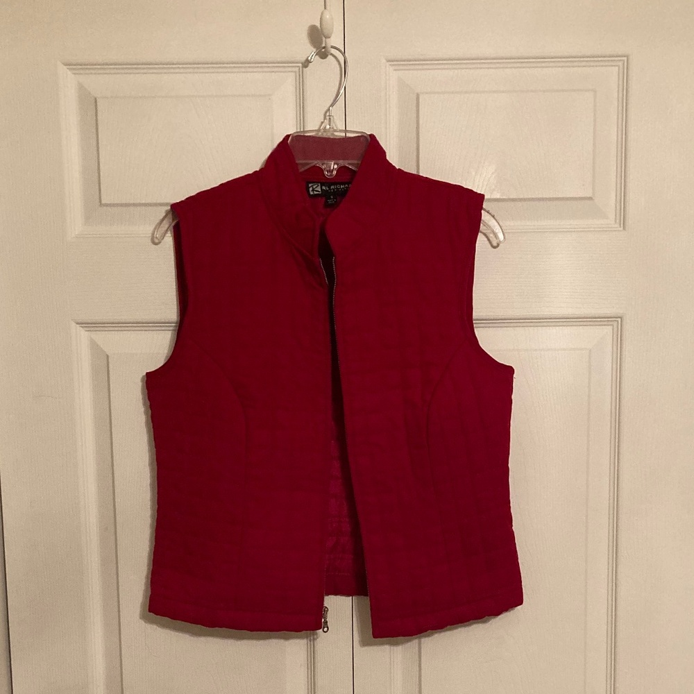 RL Richard Red Quilted Vest - Picture 2 of 3